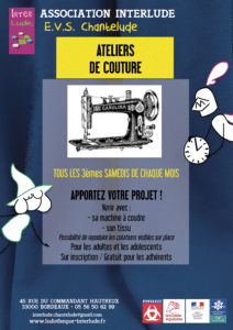 Atelier SEL : couture @ EVS Chantelude